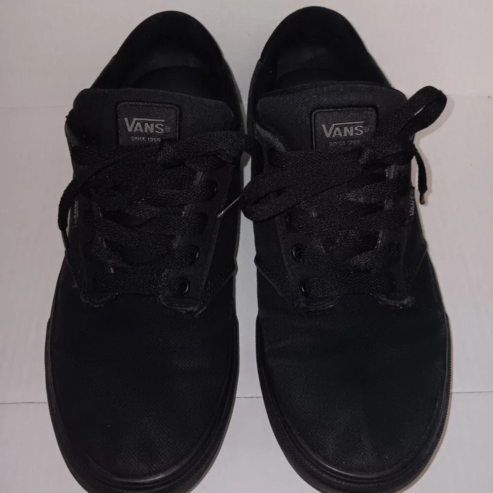 VANS LACE UP CANVAS SNEAKERS